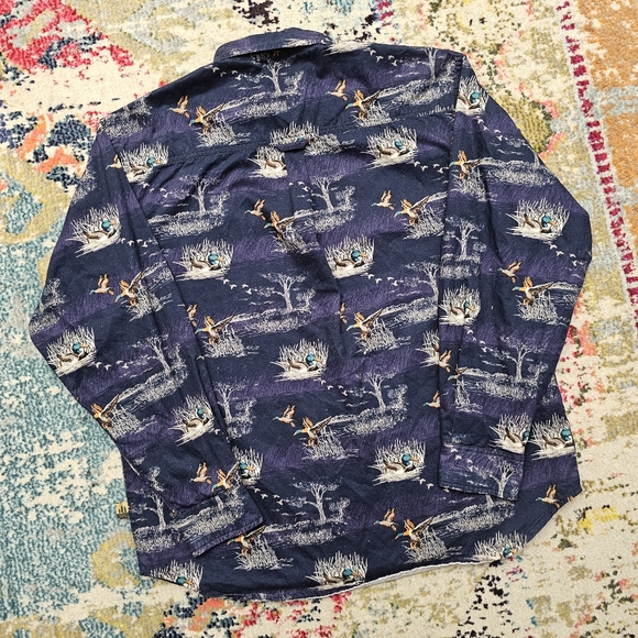 FIELD TESTED OUTDOOR LIFE Mens Large Duck Hunting Button-Up Shirt L/S Scenery - Picture 5 of 11
